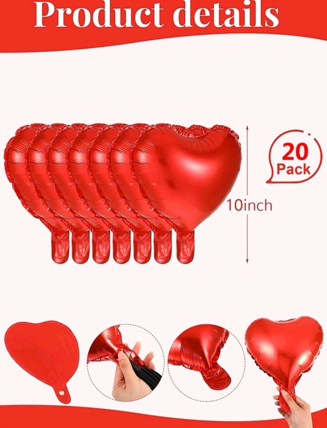 بالون زينه على شكل قلب1